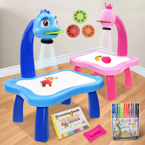 MESA MAGICA DE DIBUJO INCLUYE: PLANTILLAS, LAPICES, BORRADOR Y LIBRO PARA COLOREAR