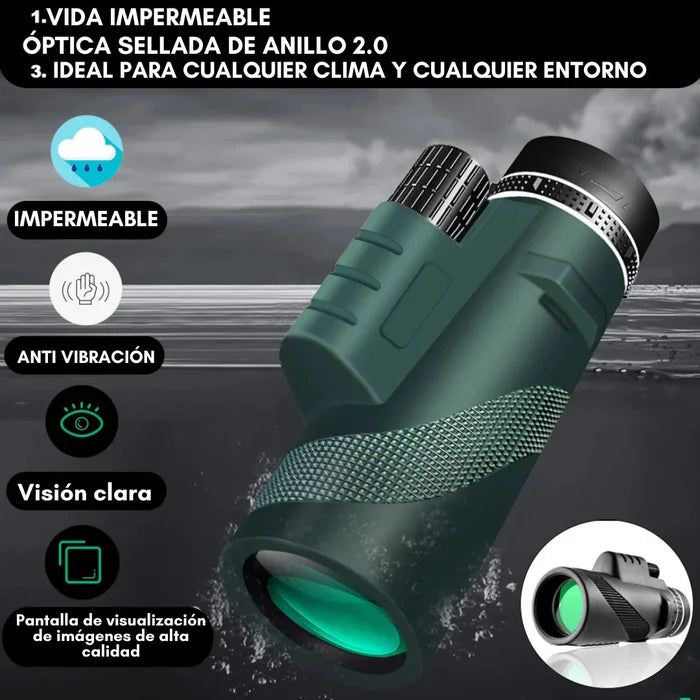 MTX30® - TELESCOPIO MONOCULAR ADAPTABLE PARA CELULAR + Tripode y Estuche GRATIS