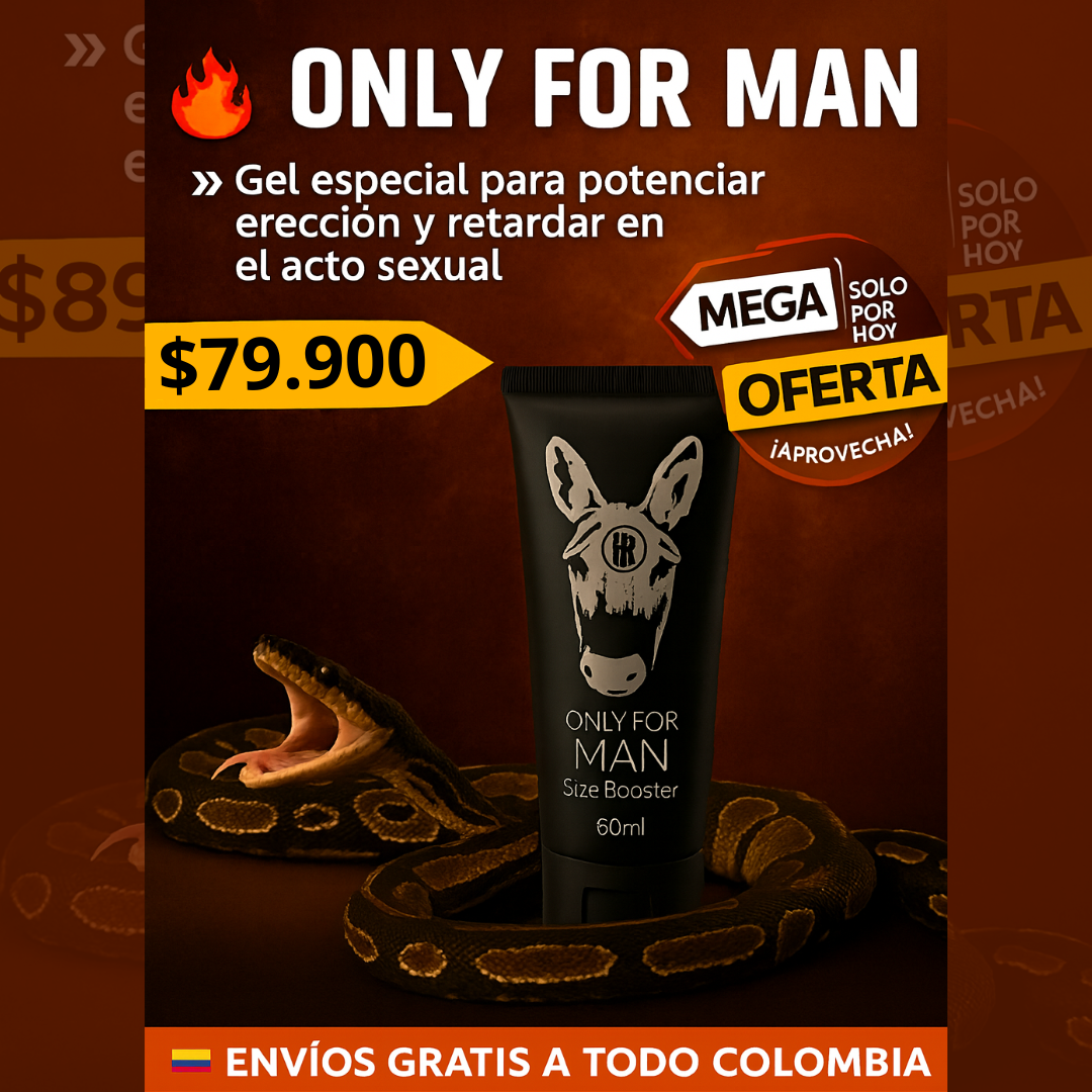 GEL ONLY FOR MAN - POTENCIA ERECCIÓN Y RETARDA LA EYACULACIÓN EN TUS ENCUENTROS SEXUALES