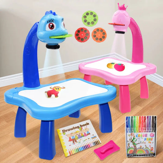 MESA MAGICA DE DIBUJO INCLUYE: PLANTILLAS, LAPICES, BORRADOR Y LIBRO PARA COLOREAR