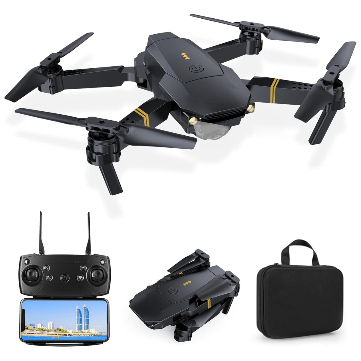 Dron Profesional E99 PRO + CURSO PARA VENDER VIDEOS AÉREOS [DE REGALO] | 4KHD | Doble cámara |