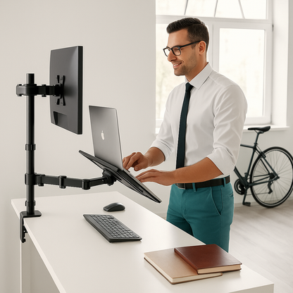 Soporte Ergonómico para monitor y portátil (GRANDE)