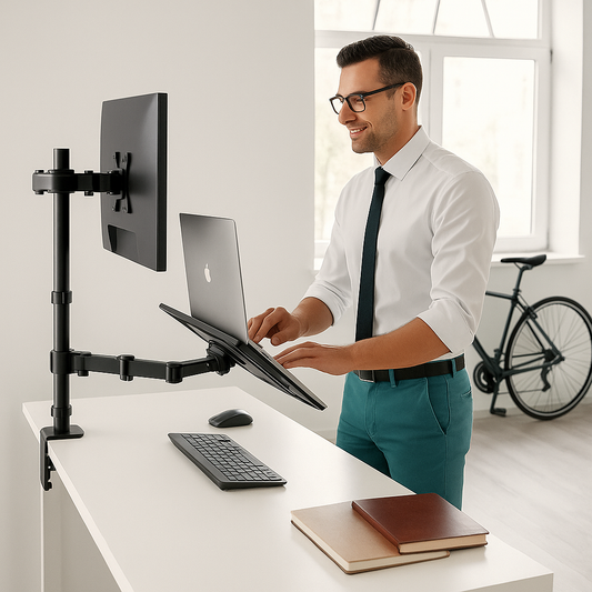 Soporte Ergonómico para monitor y portátil (GRANDE)