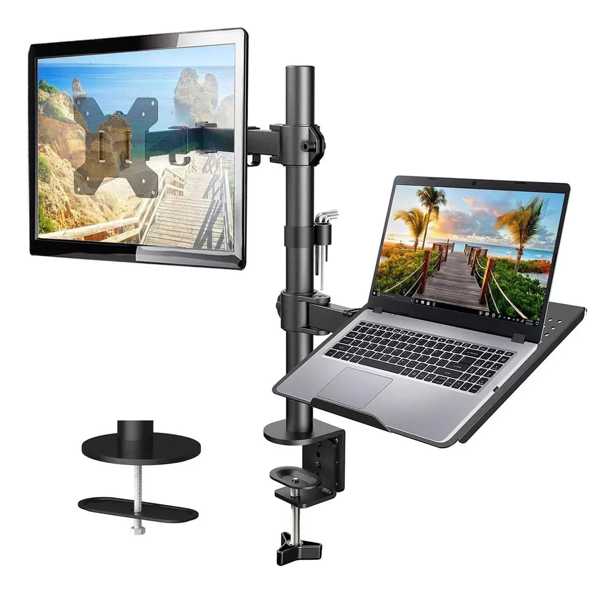 Soporte Ergonómico para monitor y portátil (GRANDE)